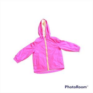 Girls neon pink spring jacket London fog